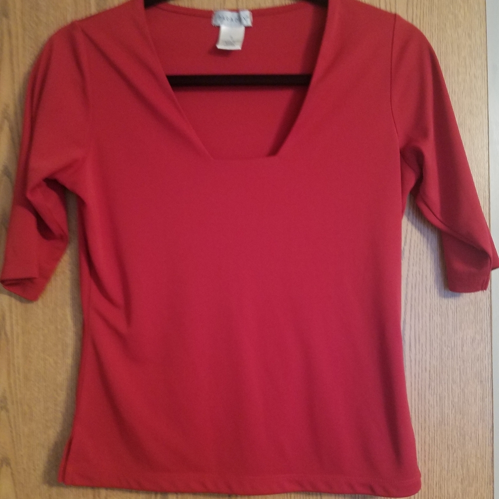 Paradox Red Blouse Size Small